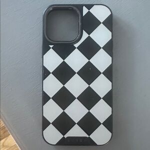 Burga Black and White Harlequin patterned Phone Case🖤